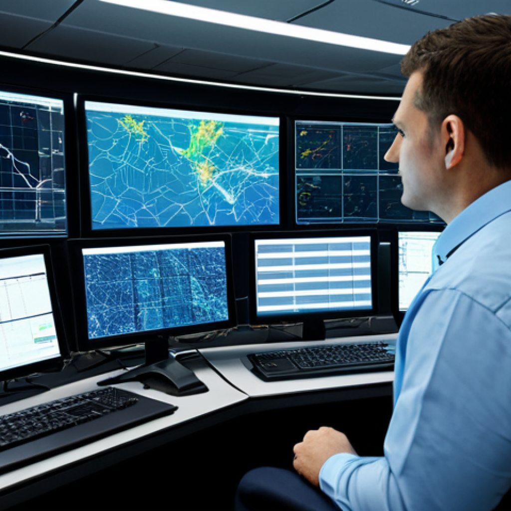 **

"A modern control room of a power grid, showing engineers monitoring data on large screens, visualizing energy flow and smart grid activity, safe for work, appropriate content, fully clothed, professional environment, perfect anatomy, correct proportions, natural pose, high resolution, detailed, professional."

**
