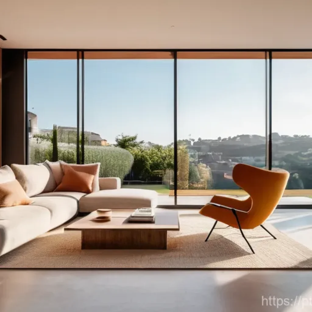 스마트 그리드 기술과 IoT의 융합 - **Prompt for Smart Home Energy Management:**
"A bright, contemporary living room within a stylis...