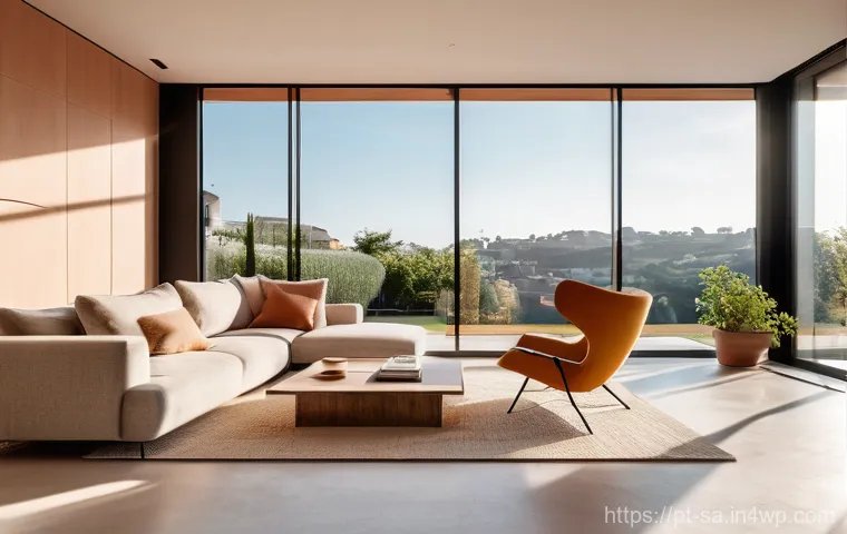 스마트 그리드 기술과 IoT의 융합 - **Prompt for Smart Home Energy Management:**
"A bright, contemporary living room within a stylis...