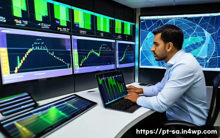 스마트 그리드 기술의 시스템 통합 전략 - A modern smart grid control room in São Paulo, Brazil, showcasing advanced digital dashboards and bi...